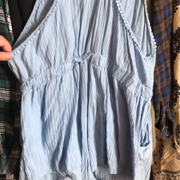 light blue beach romper/coverup - Picture 5 of 5